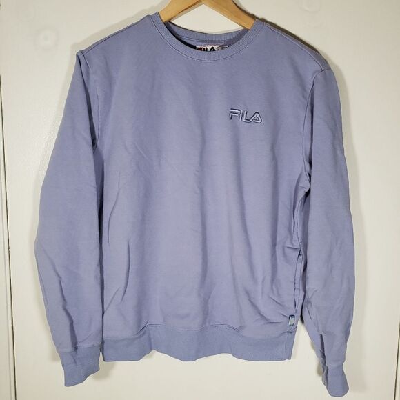 Fila French Terry Sweatshirt with Pockets in Purple Impression Size S - Picture 3 of 9